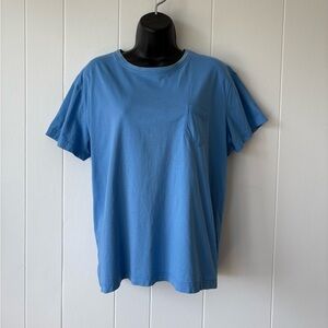 Eddie Bauer Blue Cotton Short Sleeve Tee | Size XXL